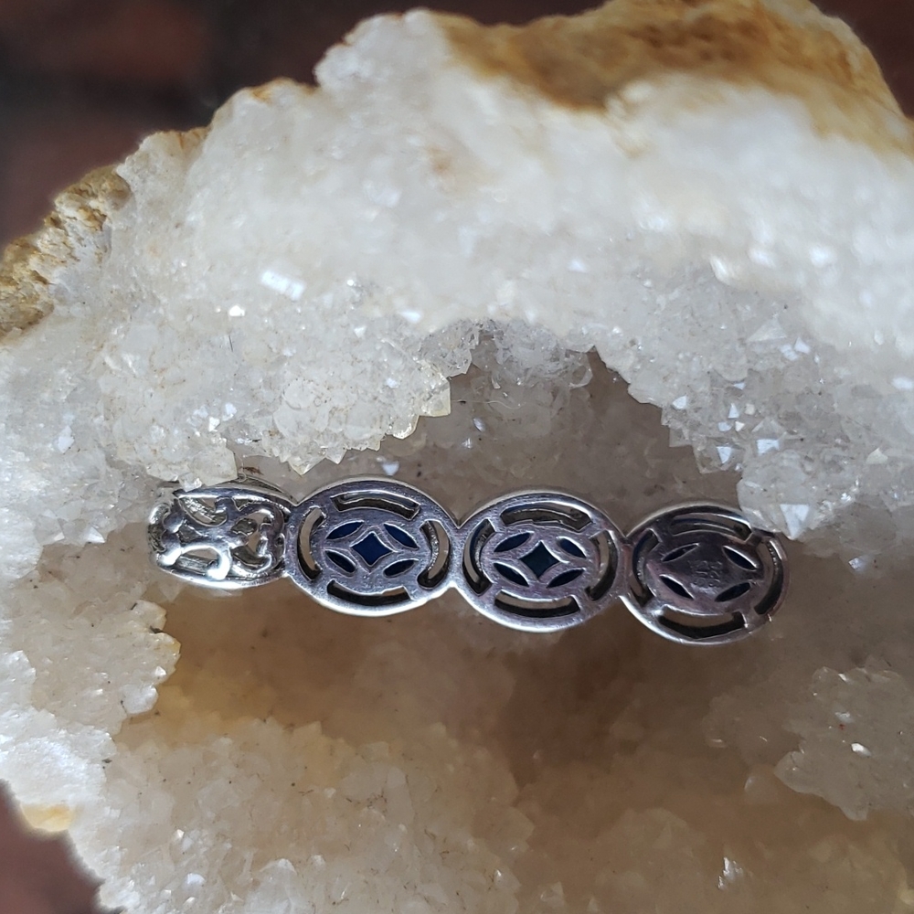 Sterling Silver Lapis Lazuli Pendant - Picture 3 of 4